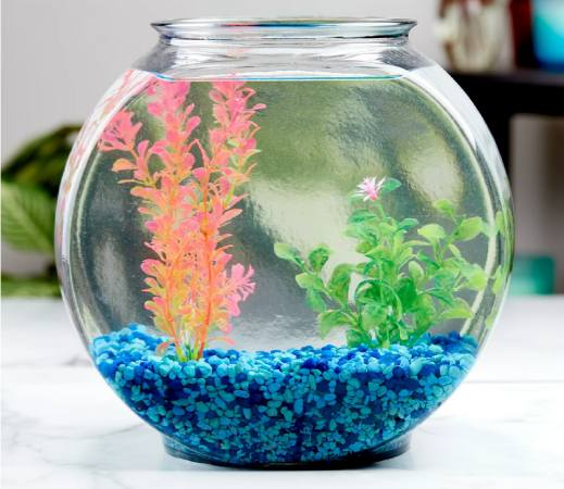 Anchor Hocking Drum Glass Fishbowl, 2 Gallon