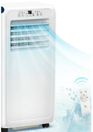 Auseo 5000BTU (8000 BTU ASHRAE) Portable Air Conditioner, Dehumidifier, Fan, 3 in 1 AC with 24-Hour Timer