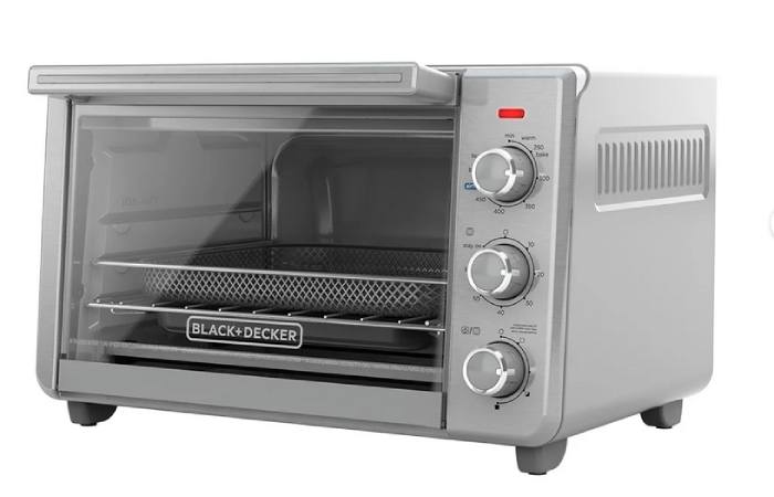 BLACK+DECKER 6-Slice Crisp 'N Bake Air Fry Toaster Oven, TO3217SS