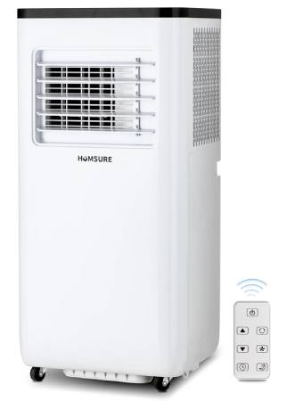 HUMSURE Portable Air Conditioners 5000 BTU (8000BTU ASHRAE) 300 Sq. ft, AC Unit With Built-In Cooler, Dehumidifier, Fan, Sleep Modes, Room Air Conditioner With Remote Control_Installation Kit, 24Time