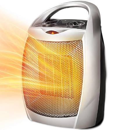 LHRIVER Compact 1500W_750W Space Heater with Thermostat Heaters At Walmart