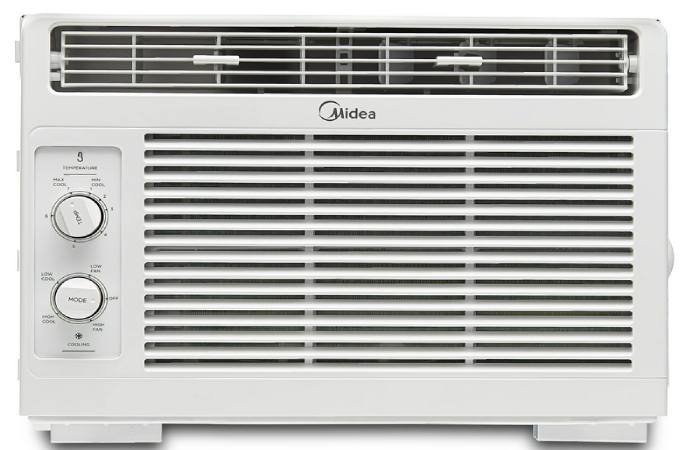 Midea 5,000 BTU 150 Sq ft Mechanical Window Air Conditioner, White, MAW05M1WWT