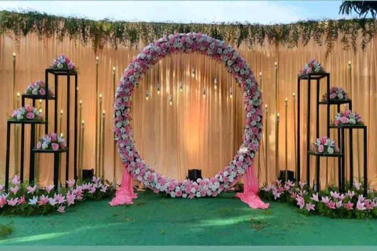 Low Budget Wedding Stage Decoration